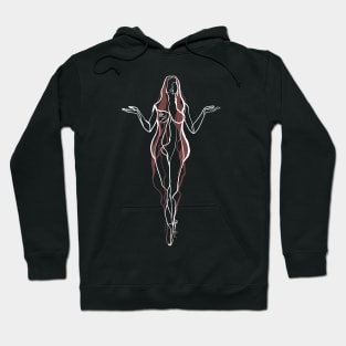 Single Line - Virgo (White) Hoodie